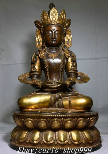 Tibet buddhism pure bronze - tibet,