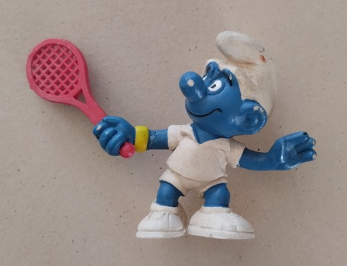 Figurine schtroumpf tennis - figurine,