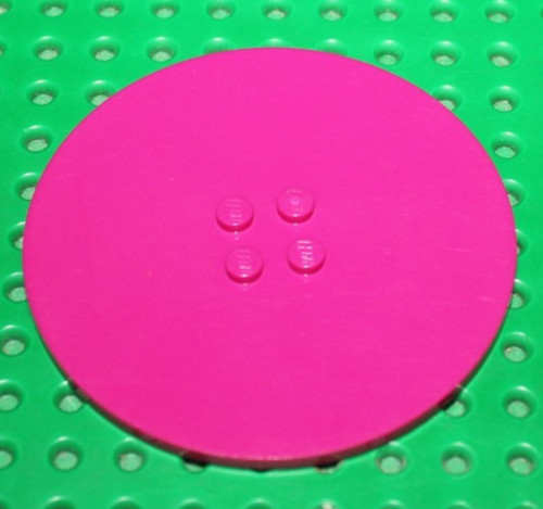 Lego magenta round tile 8x8 - round,