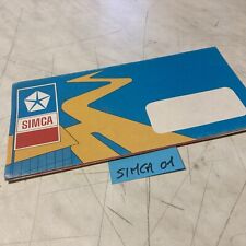 Simca 4 1100 LS GL GLS break 1301 1501 1200S automobile catalogue prospectus