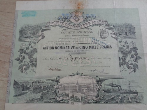 Rare action titre societe - action,