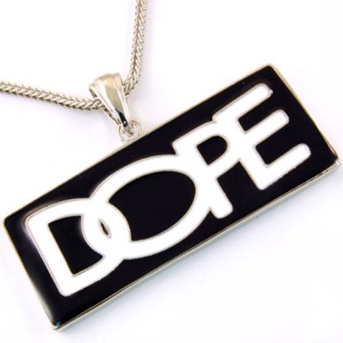 Hip hop epoxy dope rectangle - hop,