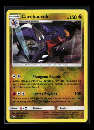 Carte pokémon carchacrock - carte,