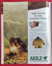 Publicité de presse: Vêtements AIGLE Style Grandeur Nature 1988