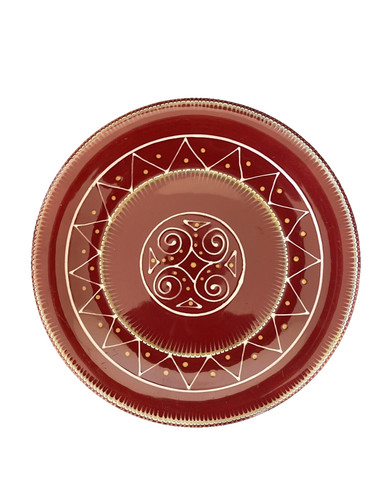 Coupe grand plat faïence - plat,