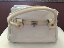 Sac a main Lancaster blanc,  cuir