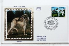 LÉVRIER AFGHAN  1978 MONACO FRANCE   ENVELOPPE PREMIER JOUR 1073