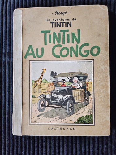 Tintin congo a14 noir - tintin,