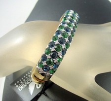 MAGNIFIQUE BRACELET JONC SWAROVSKI AUTHENTIQUE HAUT DE GAMME SUPERBES CRISTAUX