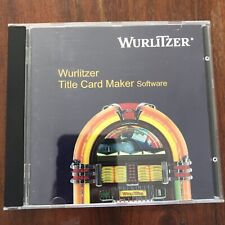 wurlitzer OMT 1015 50 Or 100 Cd Juke-box title card maker software cd