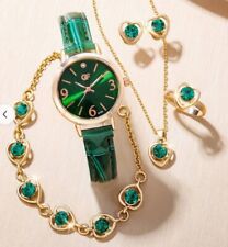 Superbe parure avec Montre, bague, pendentif et Bracelet genre Vuillemin Regnier