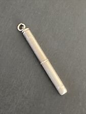 Ancien Etui Porte Mine Crayon Rétractable Argent Massif  Art Nouveau A Restauré