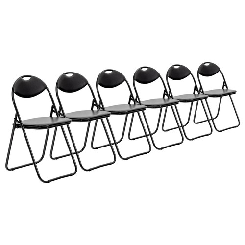 Rembourré chaises pliantes - 6x,