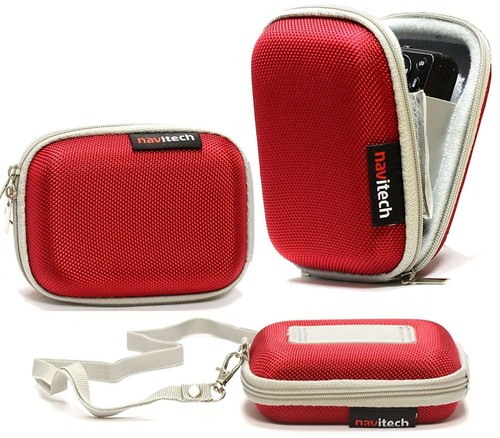 Navitech red camera case - navitech,
