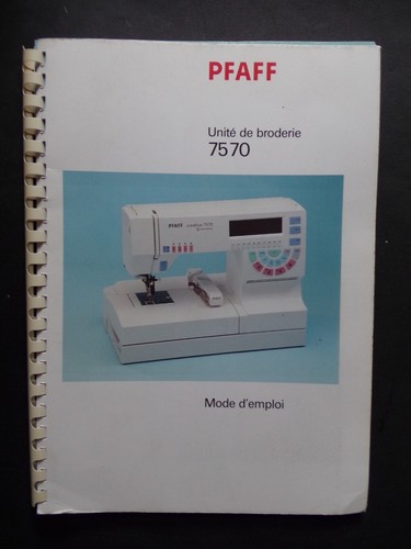 Mode emploi pfaff unité - §,