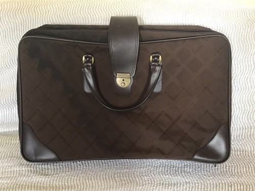 Ancienne valise souple marron - ,