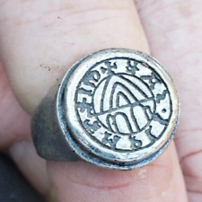 bague chevalière sceau Cachet francs maçons à identifié 