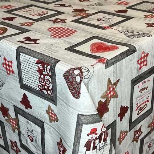 Nappe jacquard coton enduit - nappe,