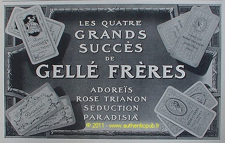 Publicite parfum gelle freres - publicite,