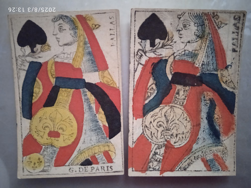 Cartes jouer xviii - jouer, xviii°