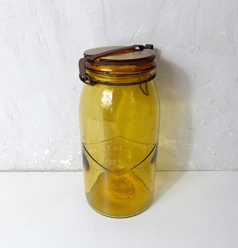 Ancien bocal ambre pour - ancien,