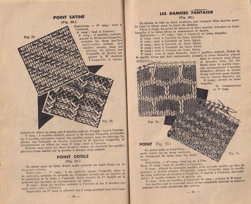 Les points tricot 1945 - les, ray