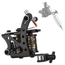 Machine à tatouer rotative noire avec performance stable et construction légè