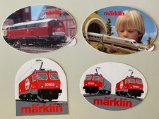 LOT 4 STICKERS VINTAGE TRAIN MAQUETTE - MARKLIN