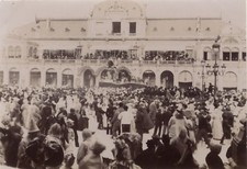 NICE Bataille des fleurs France Photo n1 Snapshot Vintage Citrate 1896
