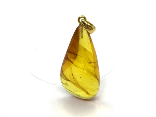 Pendentif ambre baltique avec - ambre,