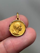 Médaille Sainte Vierge Marie Plaqué Or Neuve