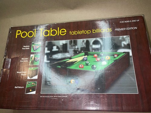 Pool table tabletop billiards - tabletop,
