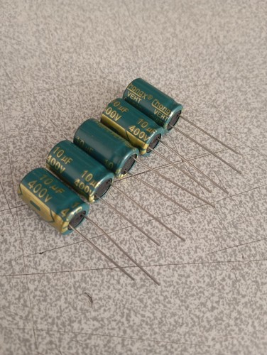 Lot kit condensateur 10uf - 5x,