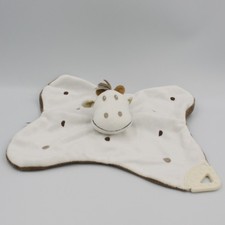 Doudou plat girafe marron