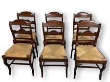 6 CHAISES ISABELINE. BOIS