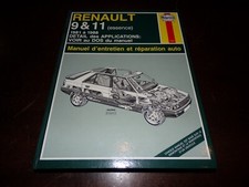 livre " manuel d entretien renault 9 et 11 essence " 1981 à 1988