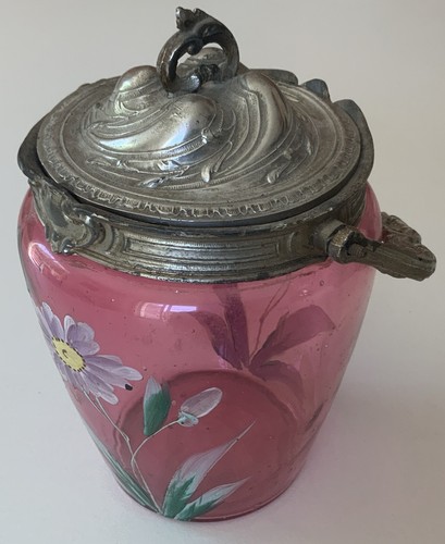 Ancien pot biscuit verre - ancien,