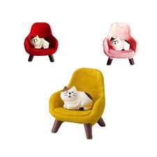 Fauteuil canap�� chat dessin anim�� en r��sine unique pi��ce d'accent fantaisist