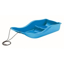 Luge neige en plastique bleu