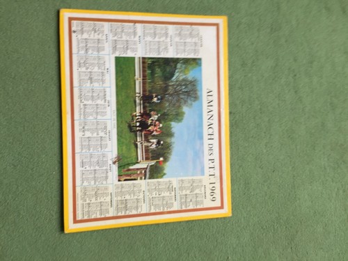 Calendrier almanach ptt 1966 - almanach,