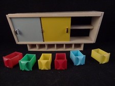 Ancien jouet meuble bois maison poupée mobilier cuisine miniature années 50/60