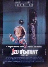 CHILD'S PLAY - CHUCKY / DOLL / HOROR - ORIGINAL FRENCH MOVIE POSTER