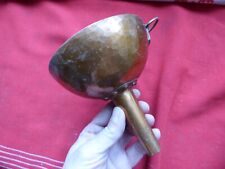 bel entonnoir en cuivre martelé outil ancien vigneron viticulteur vin