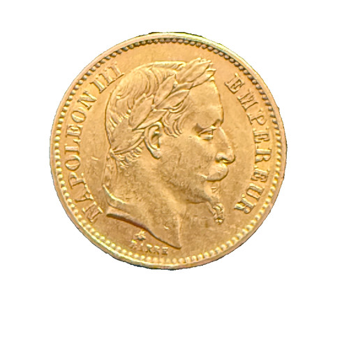 France 1868 gold francs - a, 20
