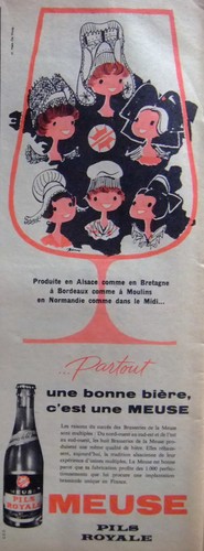 Publicité 1958 meuse bière - publicitÉ,