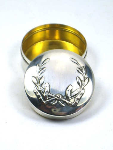 Boîte pilules argent - boîte, à