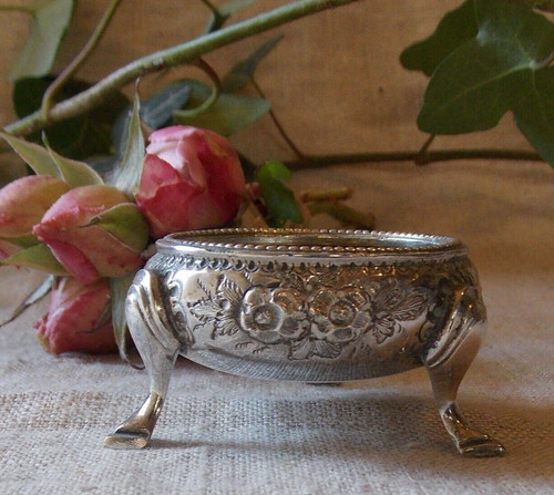 Ancien saleron argent anglais - saleron,