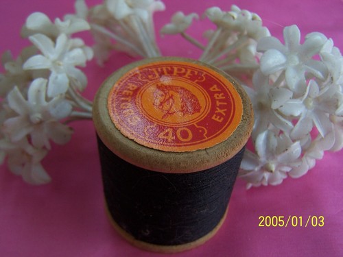 Ancienne bobine bois - en,