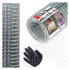 Grille de campagnols 13 x 13 mm Ø0,8 mm fil de volière grille de soudage 1,5 ...