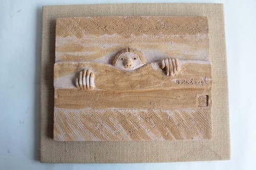 Sara engel sculpture murale - sculpture, le